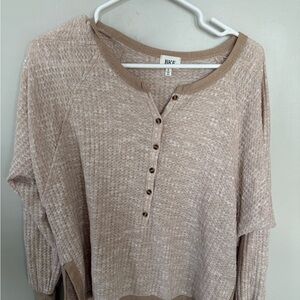 BKE Light Brown Knit Cardigan